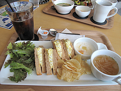 料理:サンドプレートランチ950円@カフェ・オットー・リバレイン博多
