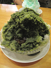 カフェ:宇治金時かき氷400円@蜂楽饅頭・西新