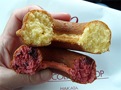 アンジェリークドーナツ(焼きドーナツ)断面@チョコレートショップ