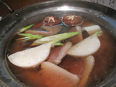 料理:鴨鍋煮る@蕎麦・木曽路