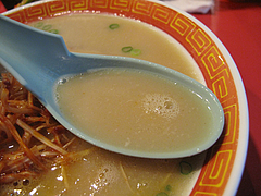 料理:赤ラーメンスープ@博多成金ラーメン