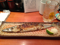 5サンマの塩焼き@すし磯貝天神イムズ店