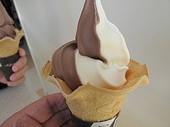 料理:ベルギーチョコソフトミックス@ミニストップ・博多榎田2丁目店