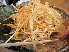 料理:江戸前味噌肉ネギらーめんのネギ@蔵出し味噌・麺場・彰膳・東福岡店