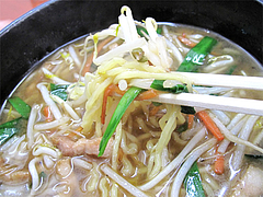 料理:もやしそばの麺@中華そば源ゴロー・上呉服町