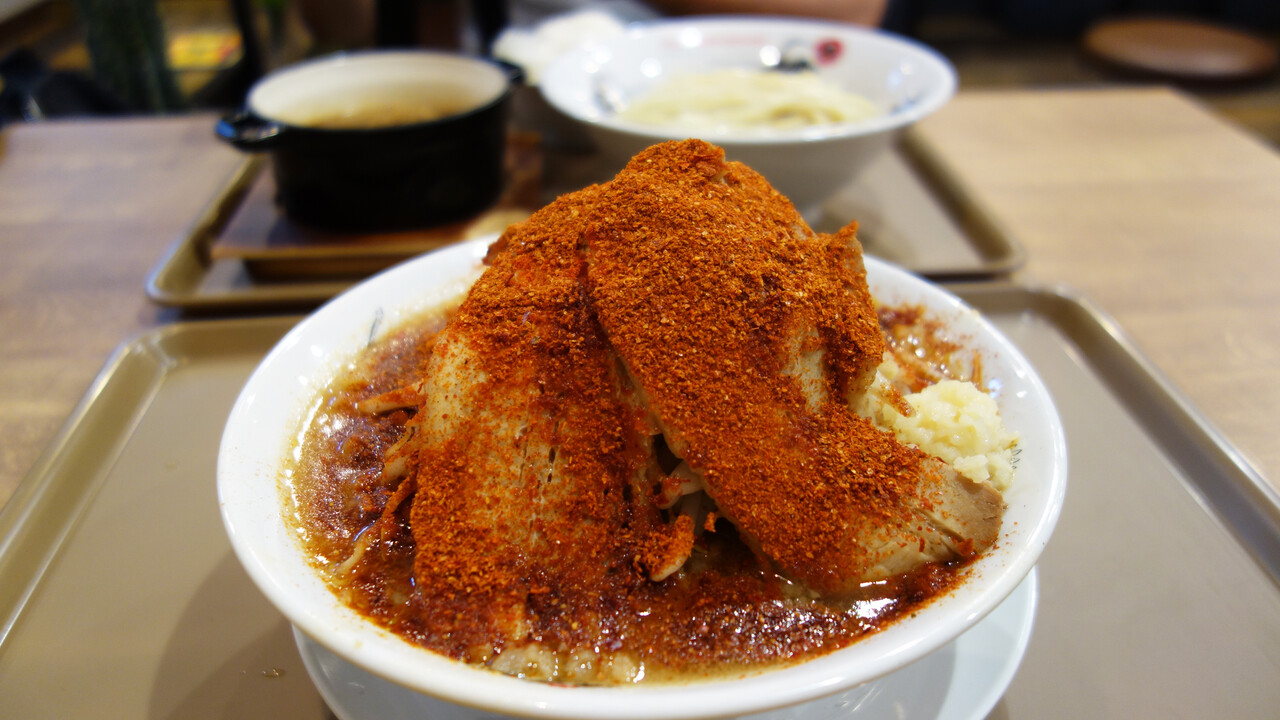 福岡】魚介豚骨濃厚つけ麺＆天神二郎レッド♪＠つけ麺・ラーメン・まぜ