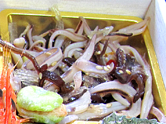 料理：イカの中華和え＠2011セントラルホテル福岡お節(おせち)・三の重
