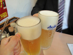 4生ビール@大名ちんちん赤坂本店