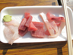 料理:刺身100円@うまかもん祭り・柳橋連合市場