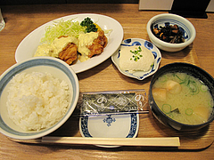 8ランチ:チキン南蛮定食590円@わっぱ定食堂・天神・今泉