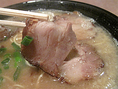 料理:黒龍ラーメンのチャーシュー@黒龍らーめん・博多区千代