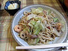 ランチ:皿うどん550円@中華料理・王さん・高宮