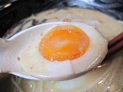 料理:半熟煮玉子100円@麺家一清・荒戸