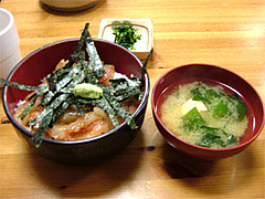 柳橋食堂の海鮮丼セット@福岡・春吉・柳橋連合市場