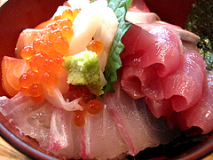 ランチ:魚男丼(海鮮丼)2@博多炉端・魚男(フィッシュマン)・今泉・天神
