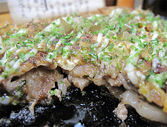 15料理:このみ名物・豚平焼の断面@鉄板焼・お好み焼き・居酒屋・好味(このみ)