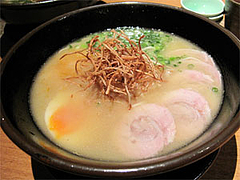 料理:白湯鶏拉麺(こってり)650円@ラーメン・ランチ・たらふくまんま・春吉