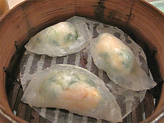 料理:海老入り翡翠餃子@台湾料理・点心楼・台北・清川