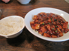 11ランチ:麻婆豆腐麺500円+ご飯50円@チャイナダイニング劉(りゅう)・中華・薬院