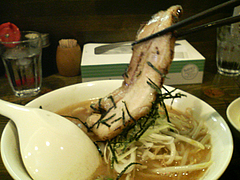 料理:もやしラーメンチャーシュー@魚介豚骨醤油いっき・薬院