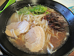 料理:醤油鶏豚骨てんきらーめん+もやし100円@麺や・てんき・平尾