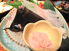 料理:かわはぎアップ@雑魚屋・天神福岡店