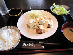 料理:チキン南蛮定食580円@博多煮込み・うみくま家・大手門