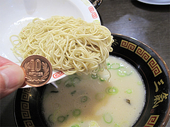 11ランチ:替玉10円@ラーメン博多三氣・福大通り片江店