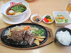 9ランチ:ステーキラーメンセット1,449円@レストラン・ヒロ・ステーキ・ラーメン