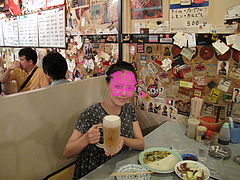 店内:ボックス席みたいなとこ@長浜屋台やまちゃん福岡天神店