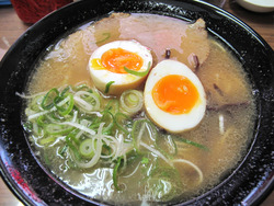 10煮たまごラーメン580円@西新ラーメン未羅来留亭