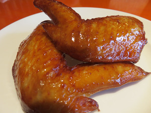 5赤鶏手羽先のパリパリ揚げ350円＠巴蜀