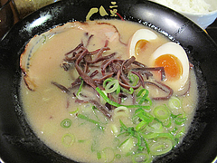 12ランチ:半熟煮玉子ラーメン700円@ラーメン二男坊・博多本店・博多駅