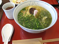 料理:じょうもんさん(芽かぶ入り)550円@虹の家(ななのや)