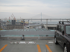 外観:駐車場@元祖長浜屋