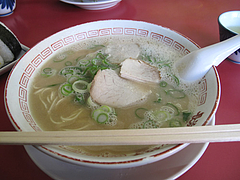 4ランチ:ラーメン450円@長浜ラーメン・餃子・長浜御殿・堤店