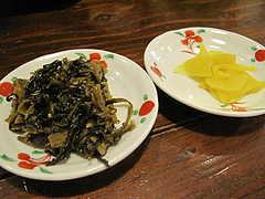 ランチ:漬物@博多ラーメン・ほくと亭