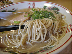 9ランチ:ラーメン麺@白龍食堂・那珂川