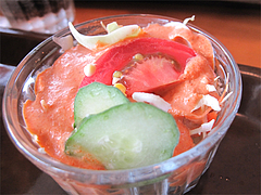 料理:ミニサラダ@インドレストラン・タージ・大橋