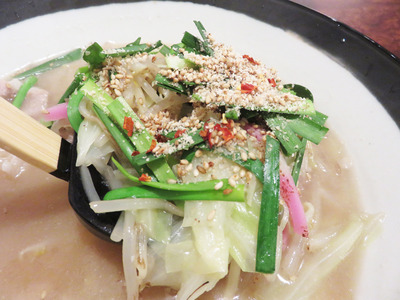 8博多もつちゃんぽん野菜