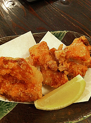 8居酒屋:鶏の唐揚げ@心灯・みなと温泉・波葉の湯・ベイサイドプレイス博多