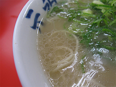 料理:ラーメンスープ@元祖長浜家ラーメン・中央区港
