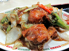7ランチ:鶏の唐揚げと野菜の甘酢炒め(黒酢入り)@中国料理・徳福・博多区役所