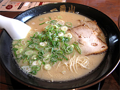 料理:基本の曳き山ラーメン500円@大橋・博多ラーメン一番山