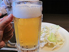 料理:生ビール@焼とり赤兵衛・姪浜店