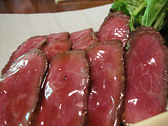 料理:黒毛和牛の温泉蒸しアップ@湯の岳庵・亀の井別荘