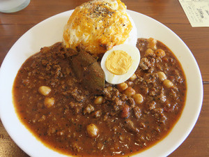4ひよこ豆のスパイシーラム肉のキーマカリー900円@オカノカリー