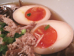 ランチ:煮卵100円@烏骨鶏ラーメン・天照