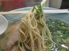 料理:ラーメン(醤油とんこつ)麺@長浜ラーメン味心・雑餉隈