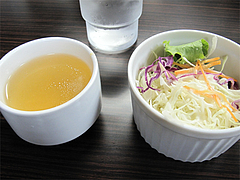 料理:ランチのスープとサラダ@カレー倶楽部ルウ